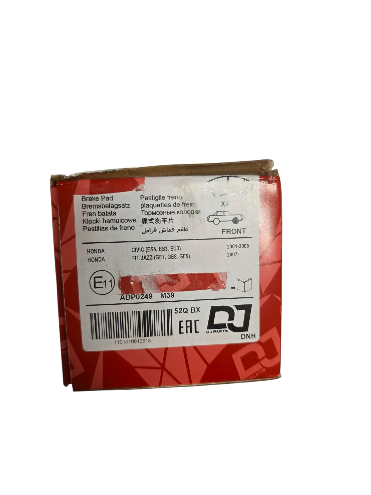 DJ MARKA ÖN FREN BALATASI ORJİNAL